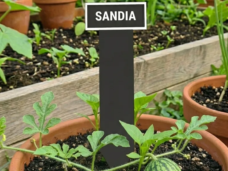 Cartel planta sandia