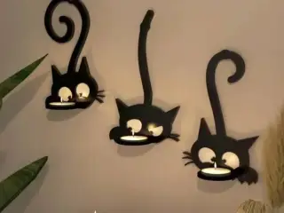 Three Wall CATS - Tea-candle holder