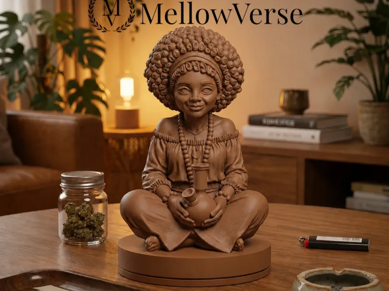 Moedor de Ervas Garota Hippie - 2 Partes Magnético - MellowVerse