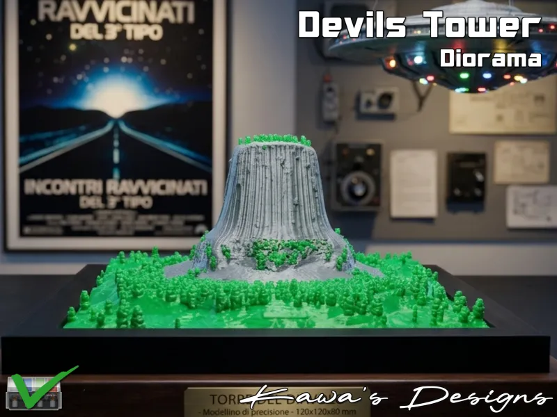 Diorama del Monumento Nazionale Devils Tower