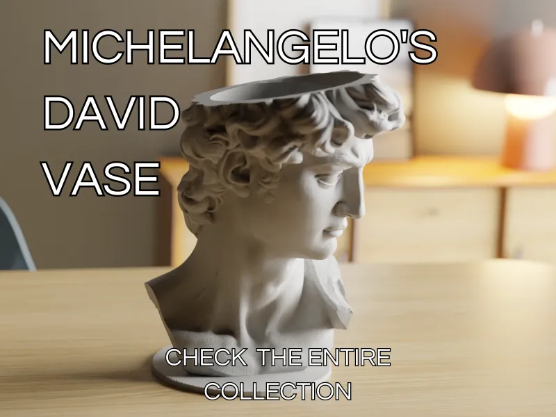 David by Michelangelo Vase