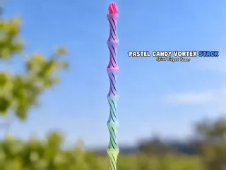 PASTEL CANDY VORTEX STACK - SPIRAL FIDGET TOWER [FREE]