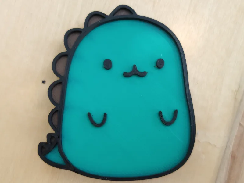 Chaveiro de Dinossauro Fofo Chibi