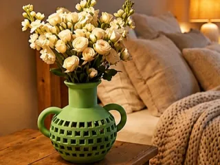 Elegant Mother's Day Lattice Vase
