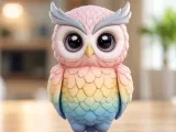 Rainbow Feather Owl-0