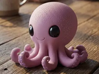 A cute  octopus