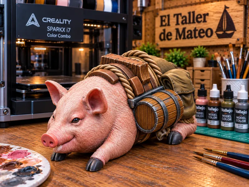 Cerdito Aventurero con Mochila – El Taller de Mateo