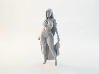 Elf Bikini Fantasy Figurine 3D Printable