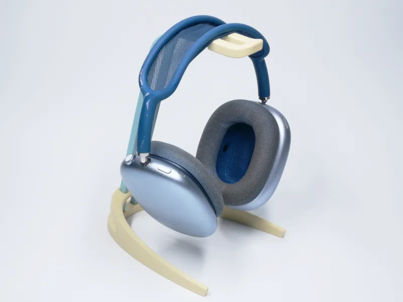Kopfhörerhalter für Schreibtisch v2 komplett 3D-gedruckt