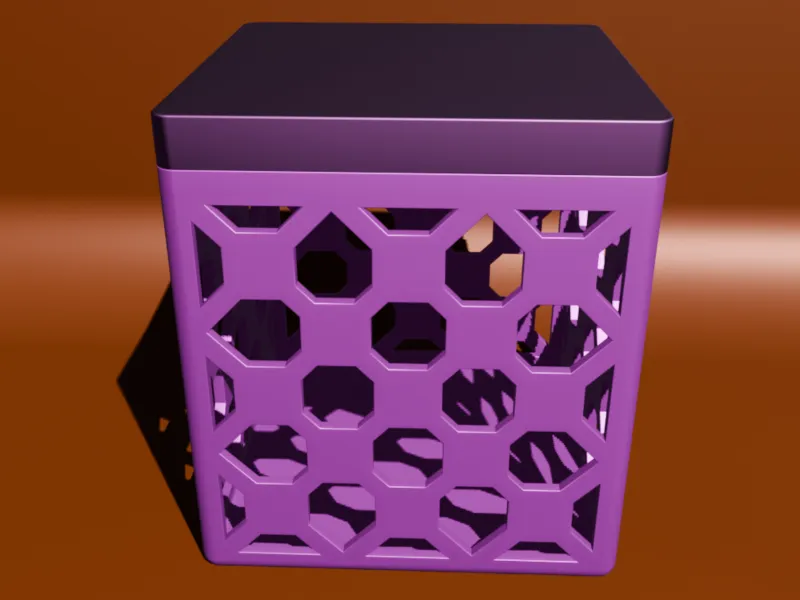 Modern Lattice Desktop Pencil BOX V3D ID-27
