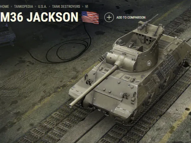 M36 JACKSON TANK DESTROYER, USA ARMY 1944