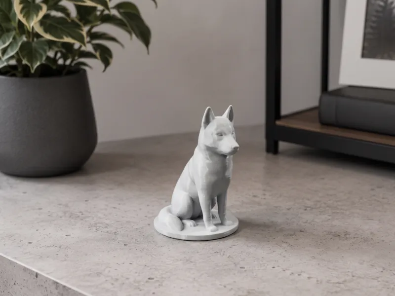 Siberian Husky Statue
