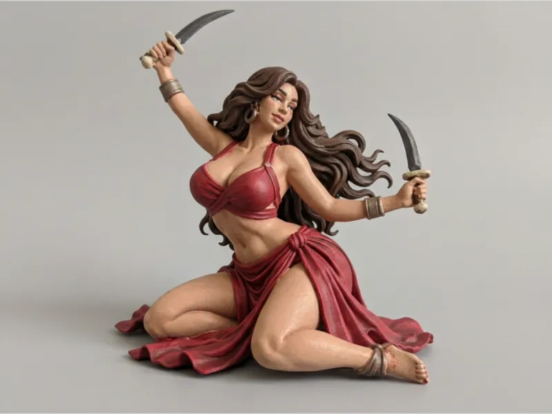 Seductive Dagger Dancer Figurine