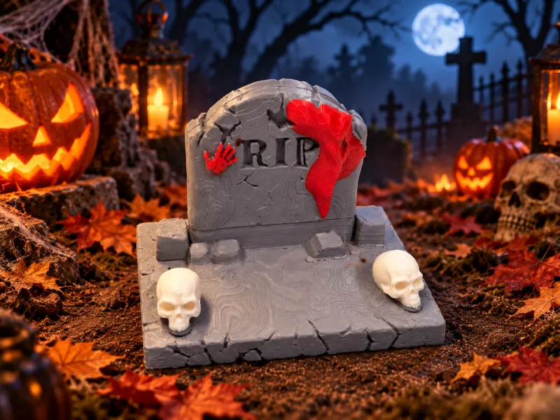 Support de téléphone pierre tombale d'Halloween