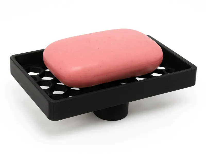 porta jabon con relieve