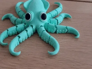 Articulated print in place flexi squid