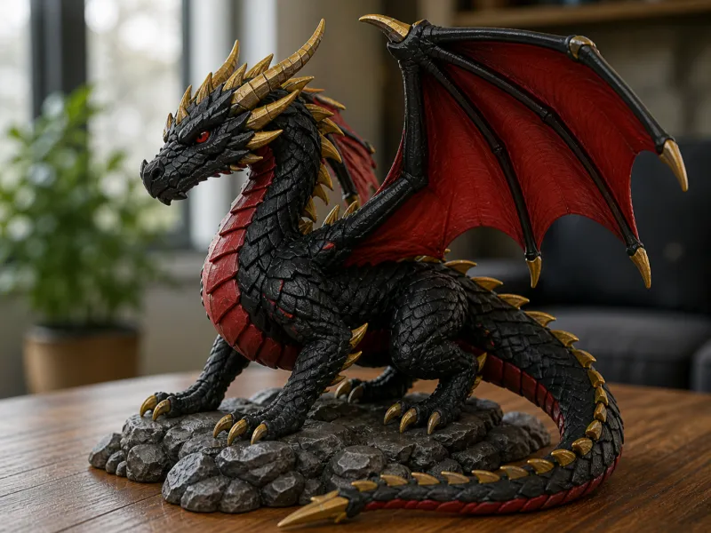 Drago stampato in 3D per decorazioni da esposizione !!!