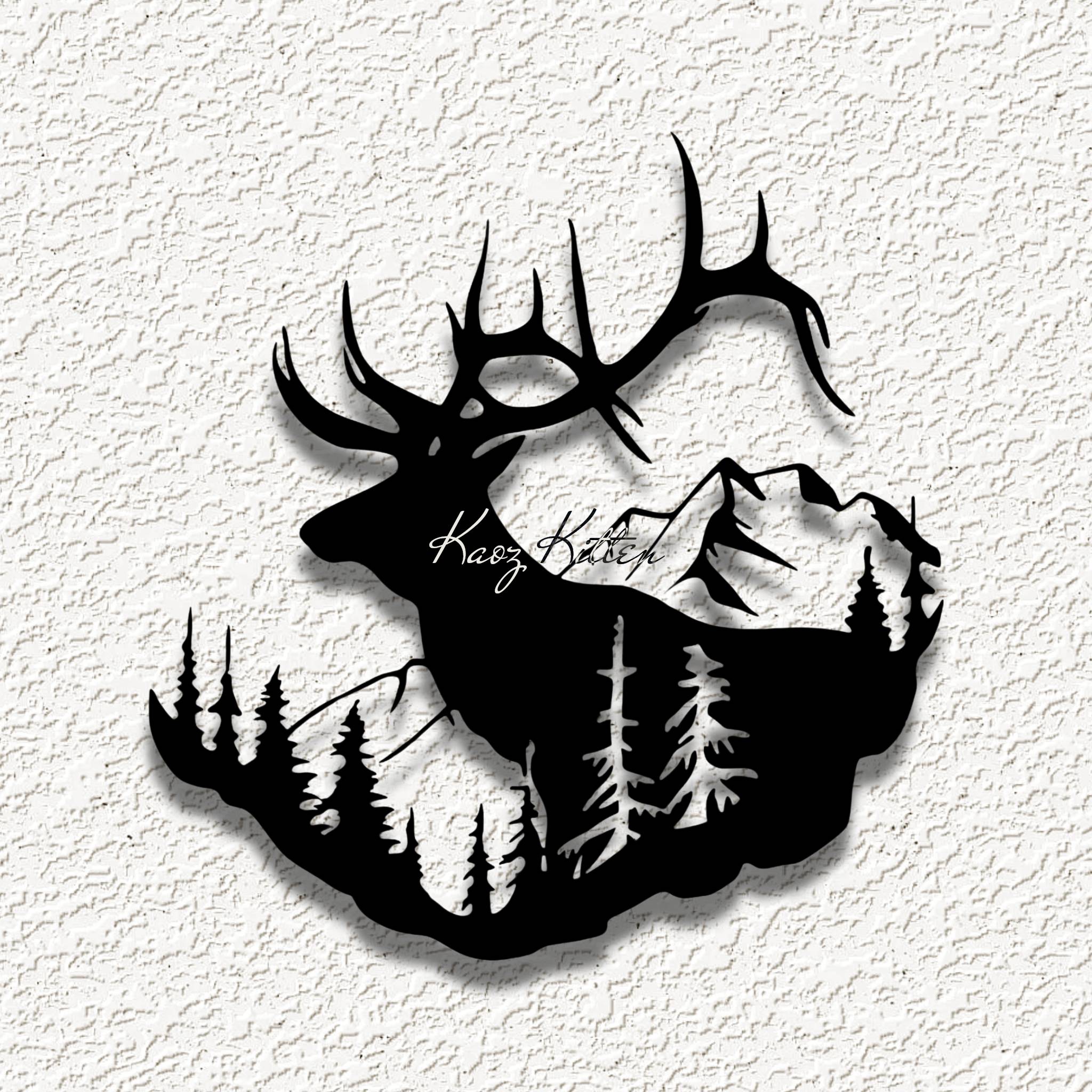 deer forest WALL ART HOME DECOR