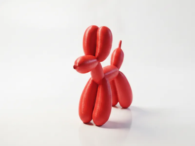 バルーンドッグ スカルプチャー 動物フィギュア 3Dプリント可能