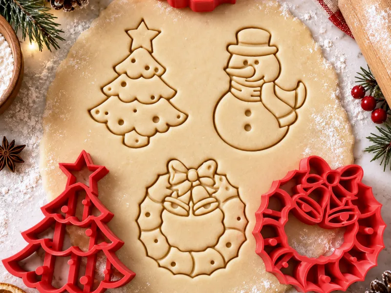 3-tlg. Weihnachtsplätzchen-Ausstecher, Mini-Bundle Niedliche Ausstecher