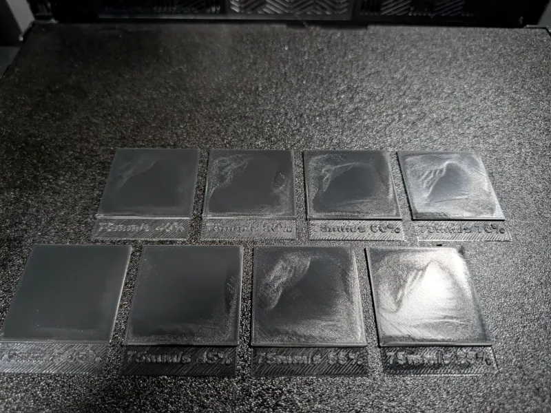 Ironing Calibration Tests