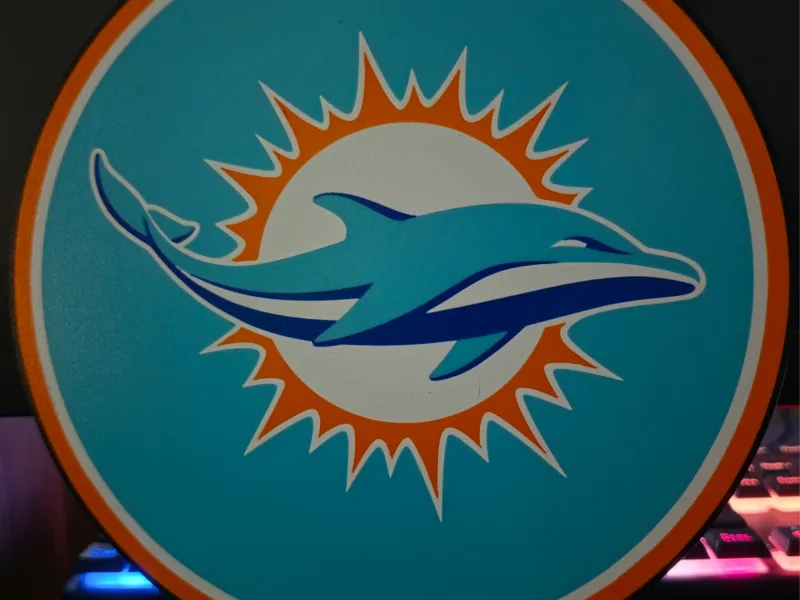 Scatola luminosa Miami Dolphins