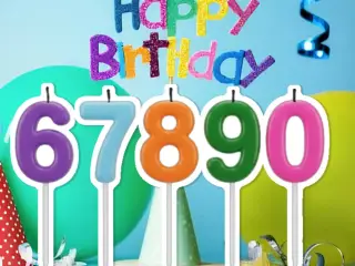 velas de cumpleaños del 6 al 0