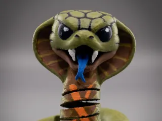 Fun wiggly King Cobra Snake