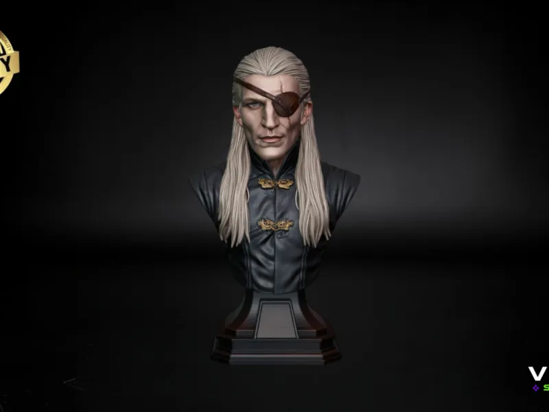 Aemond Targaryen STL 3D Model  High Detail Fantasy Warrior