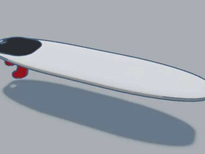 Tabla de surf para dedos