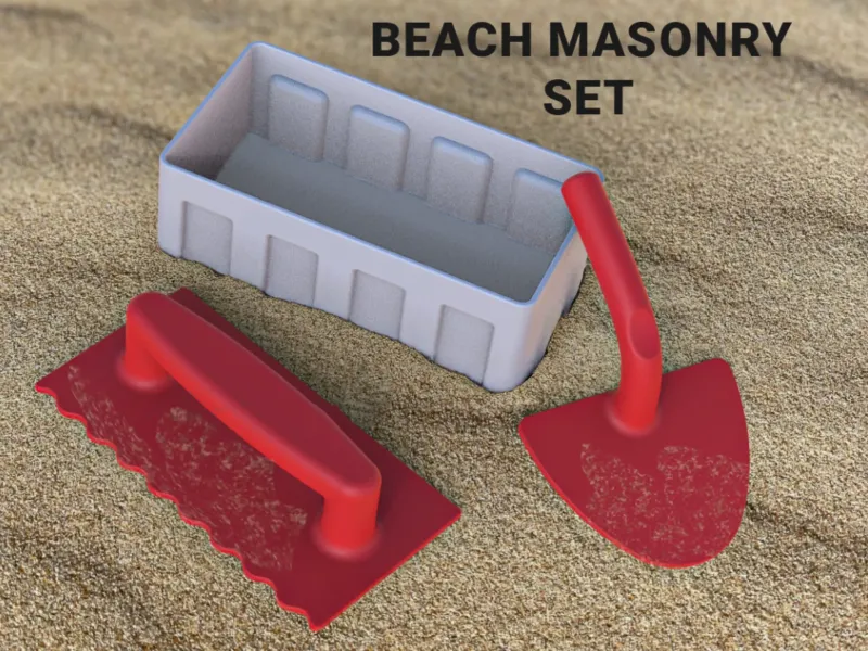 Strand-Maurer-Spielset - Sandburgen bauen