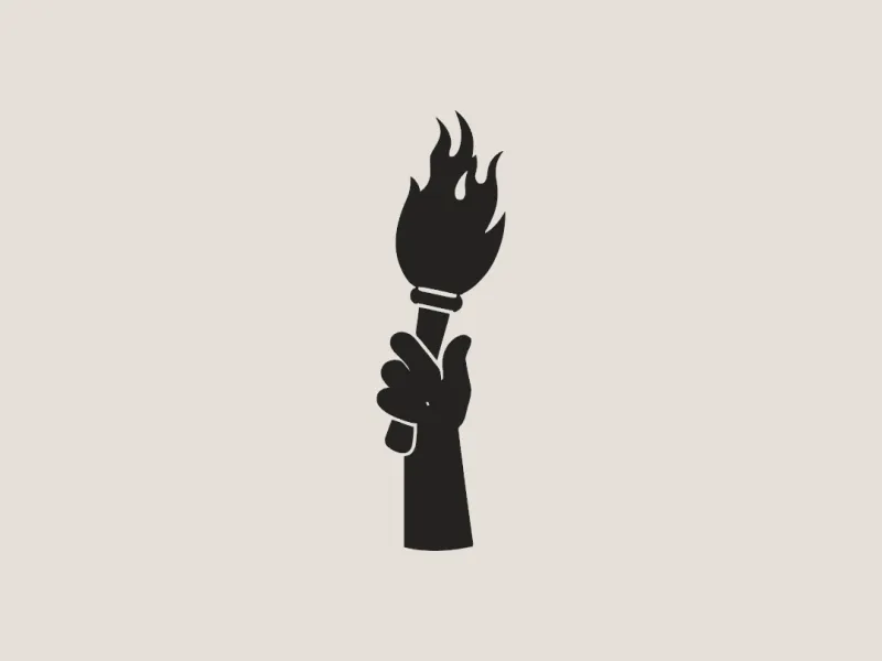 Victory Day Torch 3D Print Wall Art
