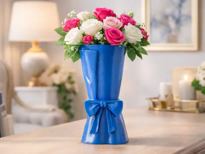 Aurelia Knot Vase – Elegant Decorative 3D Model with Soft Ro