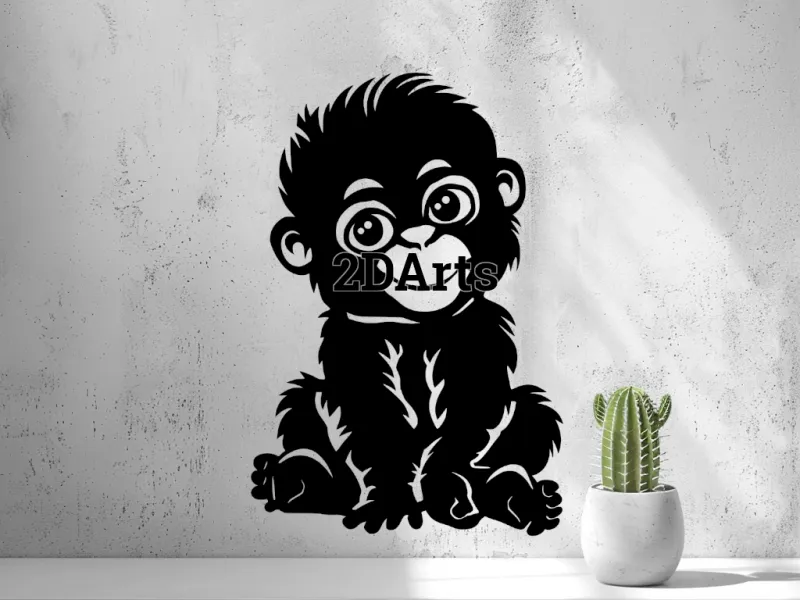 Baby Monkey Wall Art