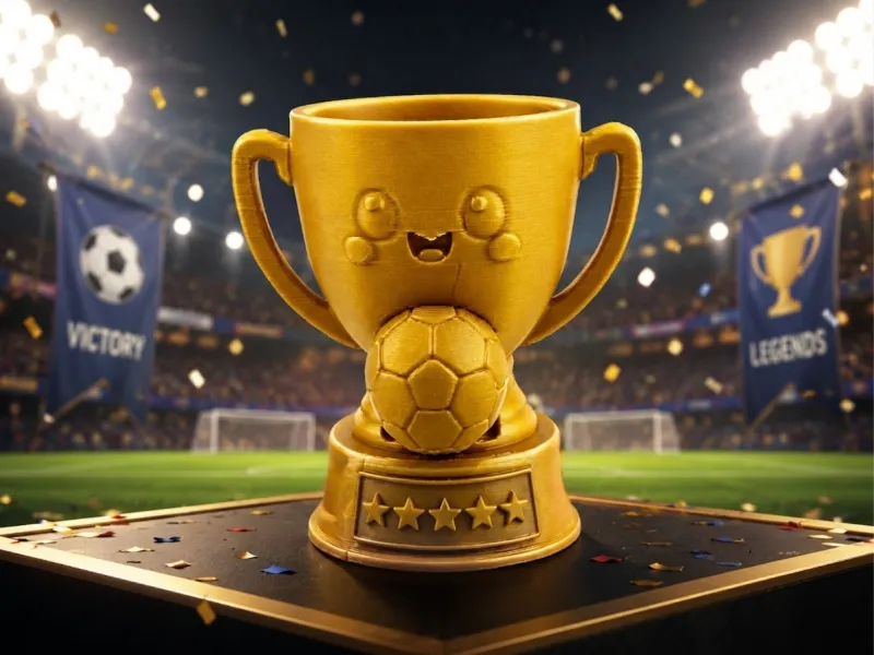 Cute Soccer Trophy Organizer