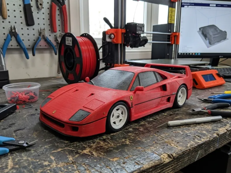 Iconic Ferrari F40 model car