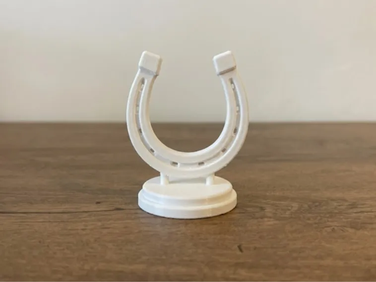 Horseshoe on Stand - Western Lucky Charm Model