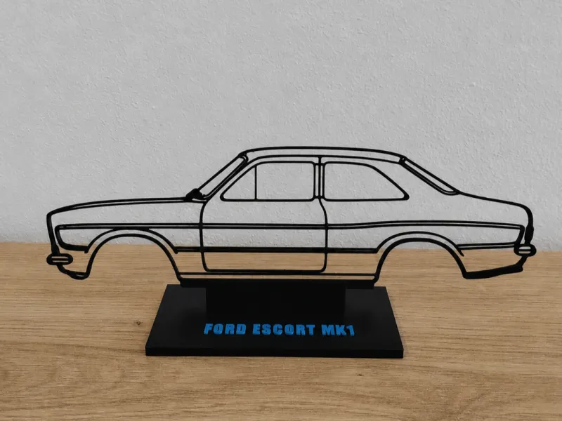 SILHOUETTE FORD ESCORT MK1 AMS