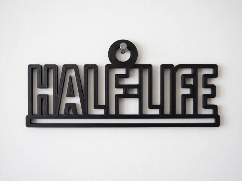 Half Life Title Wall Art - Easy Print