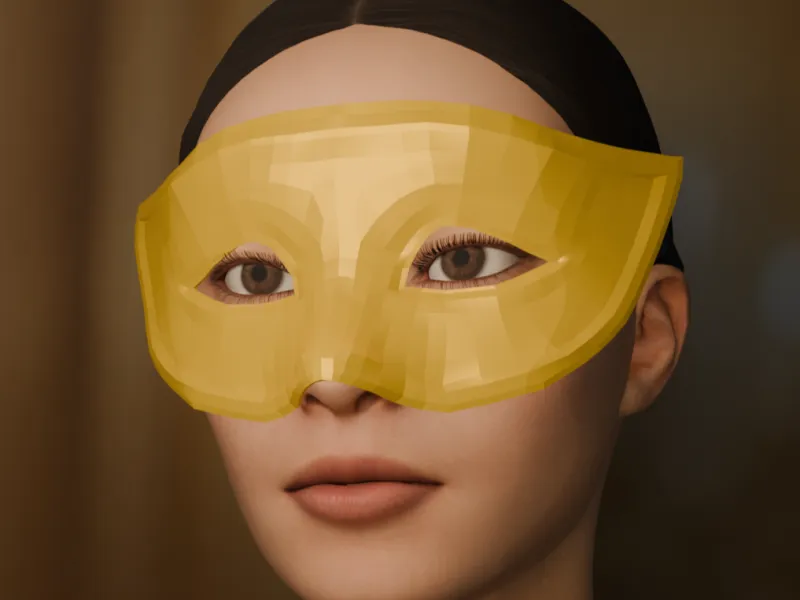 Low-Poly Masquerade Mask