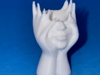 Face In Hands - Vase