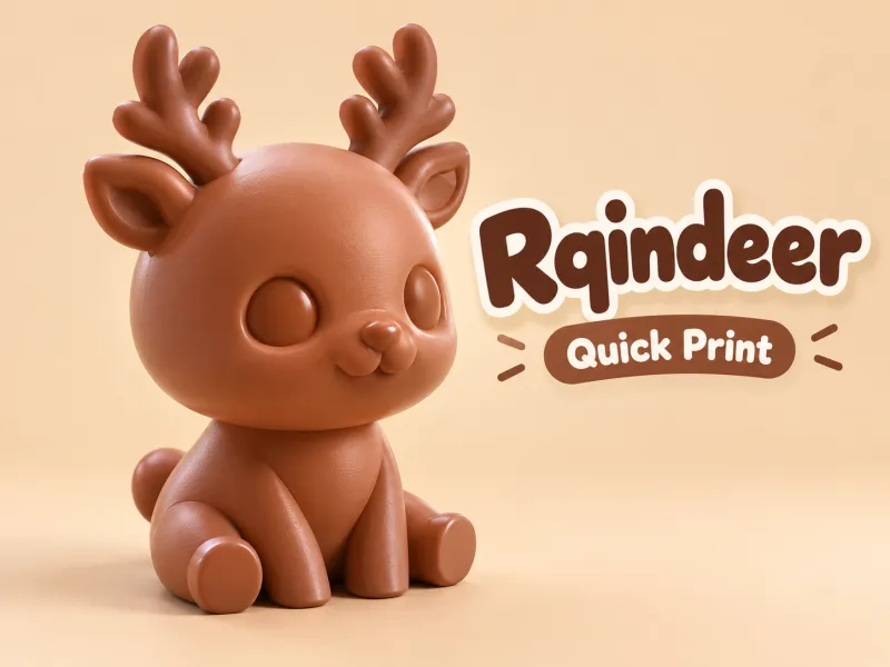 Mini Reindeer – Cute Christmas Deer | Quick Print