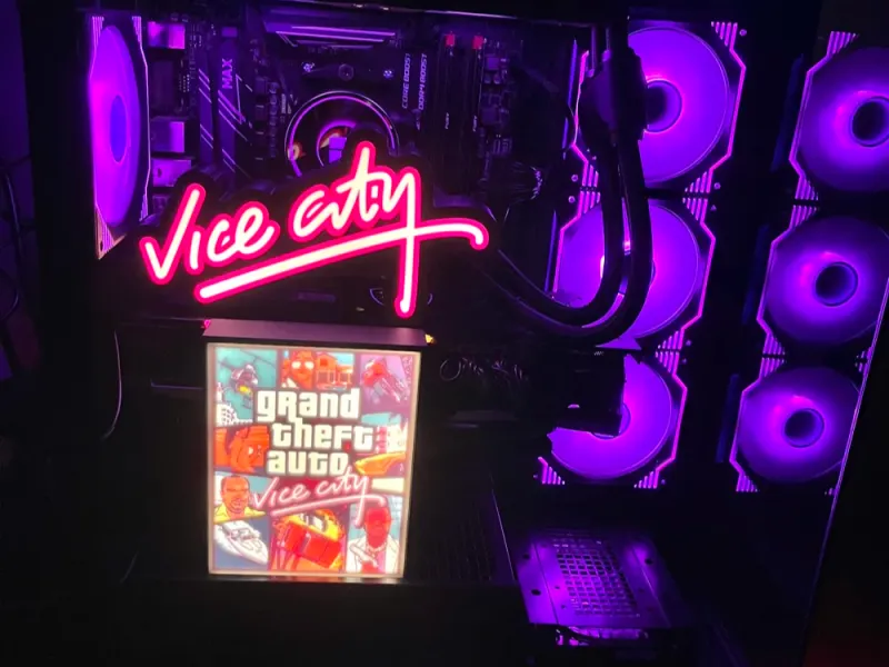 Светодиодный литофанный светильник GTA Vice City