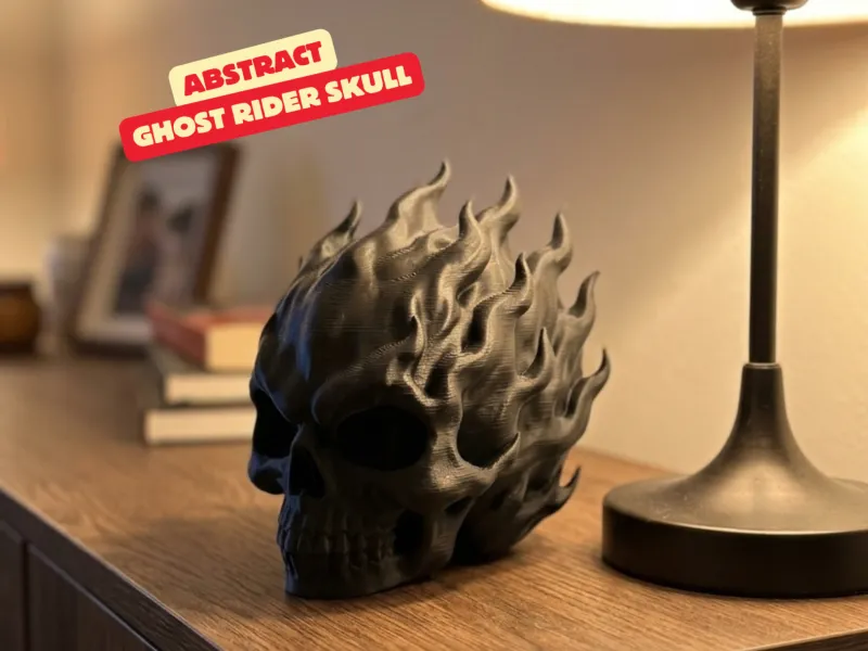 ABSTRACT GHOST RIDER SKULL 💀🔥