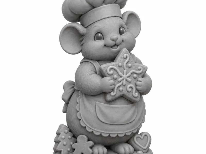 Ratinho padeiro fofo