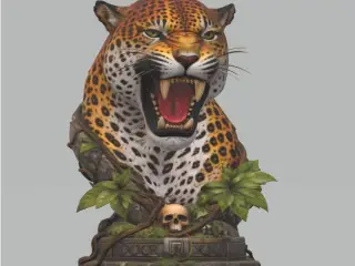 Jaguar bust