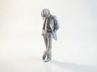 MJ Smooth Criminal Figurine Movies TV 3D Printable
