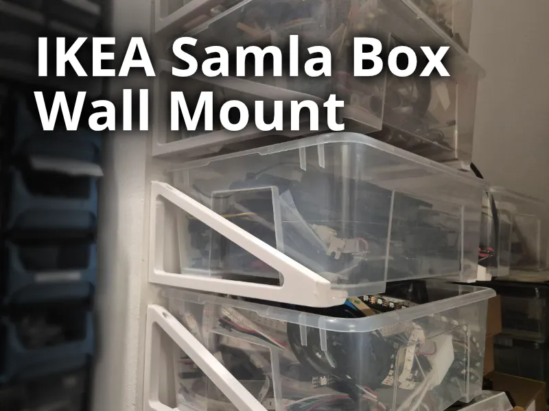 IKEA Samlaボックス用壁掛けホルダー - 棚取り付けシステム