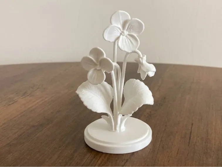 Violet on Stand - Decorative Floral Model