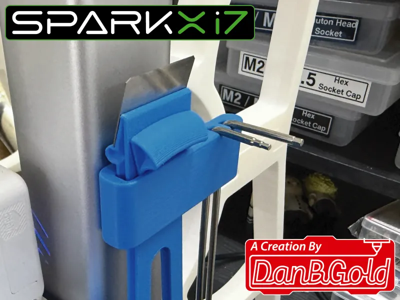 SparkX i7 Tool Holder for Vertical Mount by DanBGold